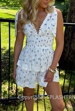 Thick Tie Strap Tiered Mini Dress