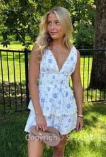 Thick Tie Strap Tiered Mini Dress