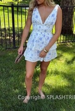 Thick Tie Strap Tiered Mini Dress