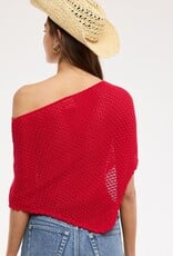 Knit One Shoulder Crochet Poncho