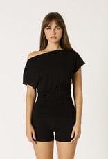 Gigi Off Shoulder Ruched Waist Top