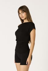 Gigi Off Shoulder Ruched Waist Top