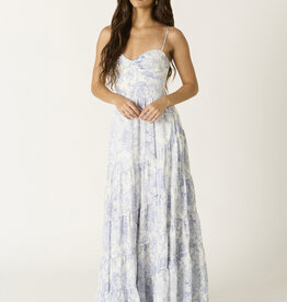 Cami Strap Tiered Toile Maxi Dress