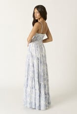 Cami Strap Tiered Toile Maxi Dress
