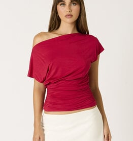 Gigi Off Shoulder Ruched Waist Top