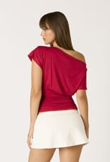 Gigi Off Shoulder Ruched Waist Top