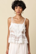 Willa Floral Crochet Lace Sheer Cami Top