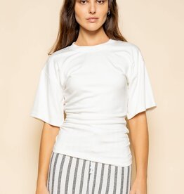 Minimalist Ruched Side T- Shirt