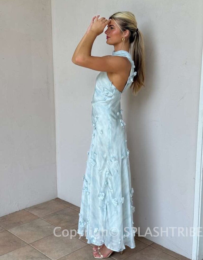 ASTR Ashley 3D Applique Maxi Dress