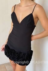 Rose Hem Mini Dress