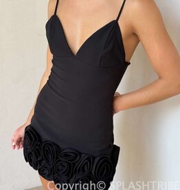 Rose Hem Mini Dress