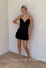 Rose Hem Mini Dress