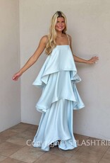 Elliatt Tilly Tiered Satin Maxi Dress
