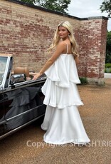Elliatt Tilly Tiered textured Satin Maxi Dress