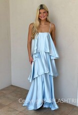 Elliatt Tilly Tiered Textured Satin Maxi Dress