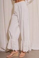 Victoria Eyelet Scallop Edge Pant