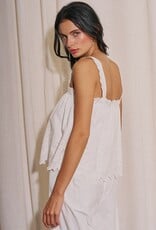 Victoria Eyelet Scallop Edge Top