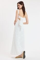 Evie Floral Embroidered Tie Back Maxi Dress