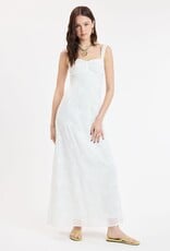 Evie Floral Embroidered Tie Back Maxi Dress