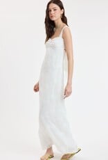 Evie Floral Embroidered Tie Back Maxi Dress