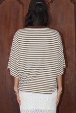 Madison Striped Oversized Tee