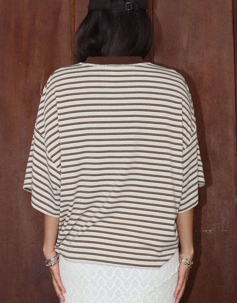 Madison Striped Oversized Tee