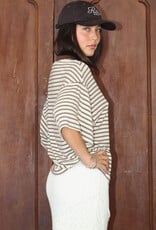 Madison Striped Oversized Tee
