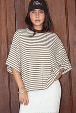 Madison Striped Oversized Tee