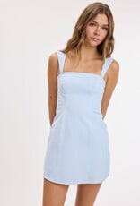 Gingham Wide Strap Mini Dress