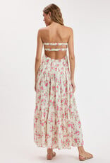 Floral Twisted Bust Maxi Dress