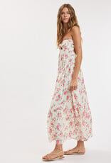 Floral Twisted Bust Maxi Dress