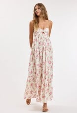 Floral Twisted Bust Maxi Dress