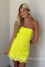 Amanda Uprichard Daisy Strapless Floral Texture Romper Mini Dress