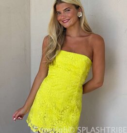 Amanda Uprichard Daisy Strapless Floral Texture Romper Mini Dress
