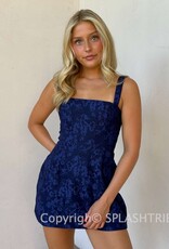 Amanda Uprichard Judie Lace Overlay Romper Mini Dress