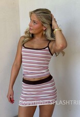 Nicki Striped Ribbed Tank Top