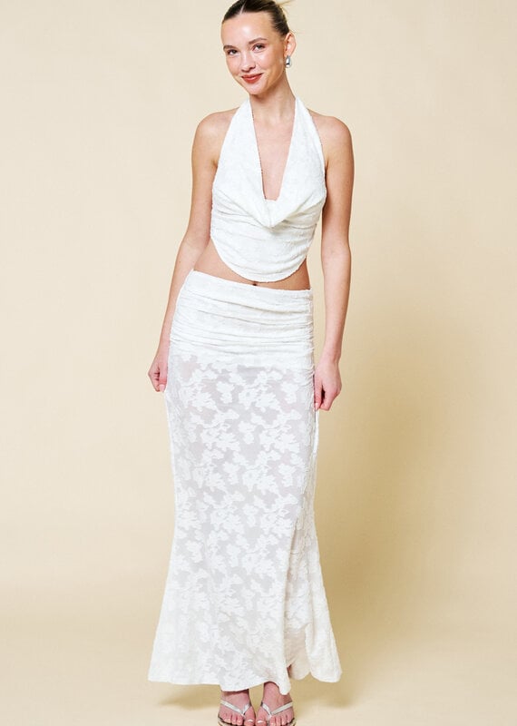 Keira Floral Jacquard Maxi Skirt