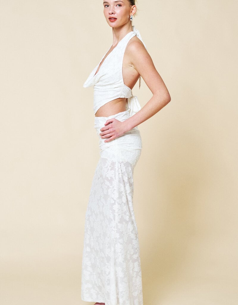 Keira Floral Jacquard Maxi Skirt