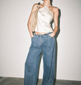 Nicks Studded Denim Drawstring Pants