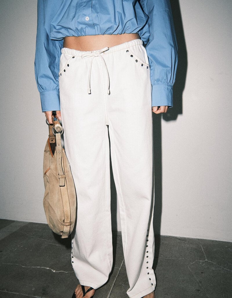 Nicks Studded Denim Drawstring Pants