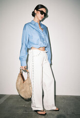 Nicks Studded Denim Drawstring Pants