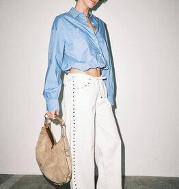 Nicks Studded Denim Drawstring Pants