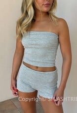 Tube Top Foldover Short Set