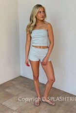 Tube Top Foldover Short Set