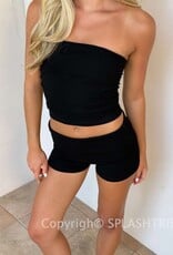 Tube Top Foldover Short Set