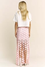 Luna Disco Circle Cutout Maxi Skirt