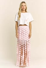 Luna Disco Circle Cutout Maxi Skirt