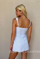 Gingham Wide Strap Mini Dress