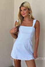 Gingham Wide Strap Mini Dress