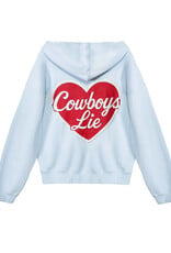 Boys Lie Cowboys Lie Terry Natural Racer Hoodie